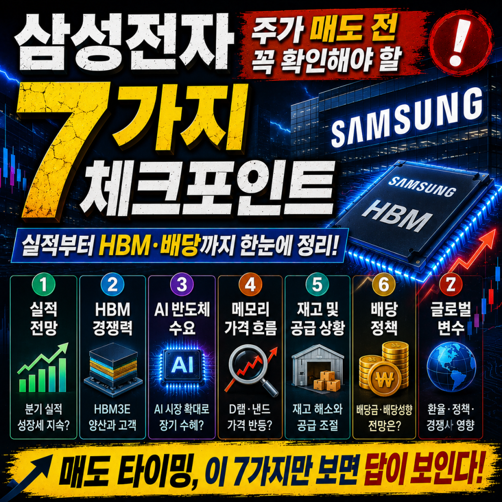 삼성전자 주가 매도 체크포인트