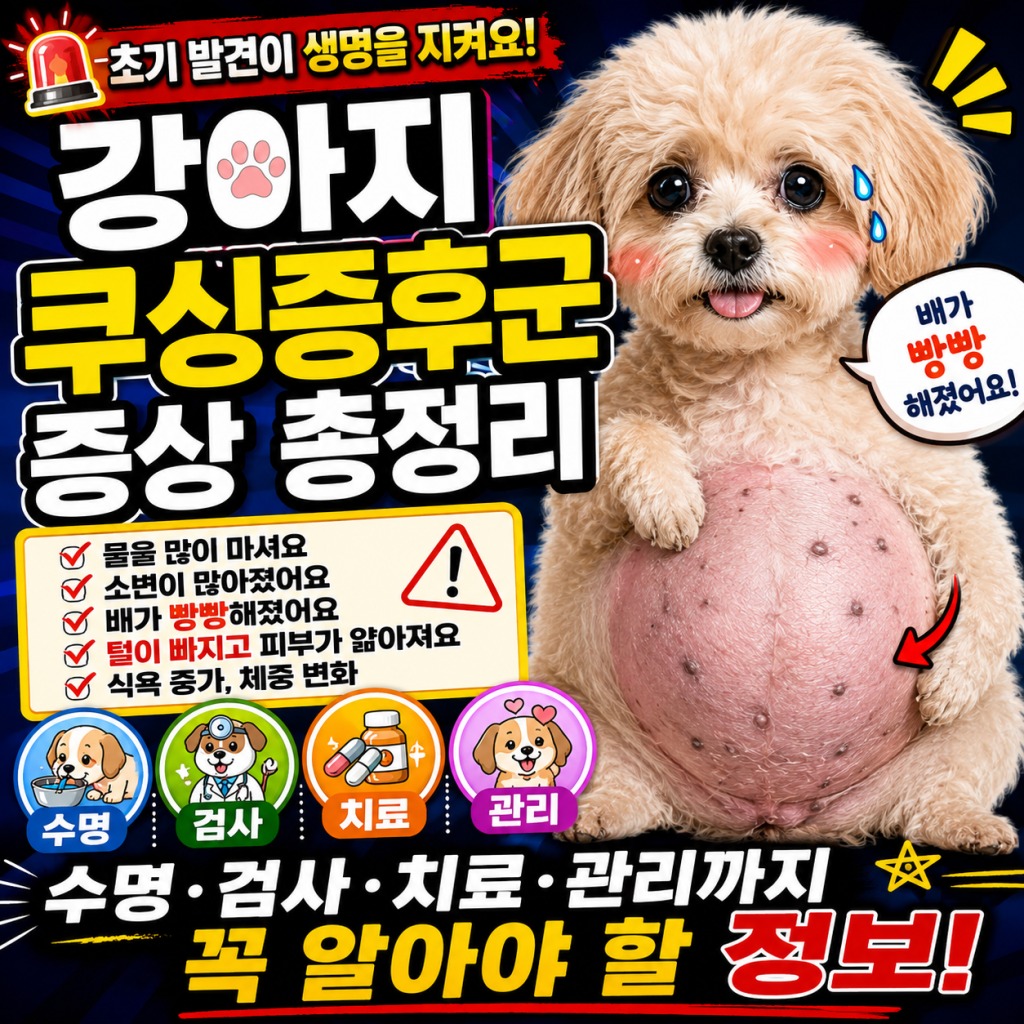 강아지 쿠싱증후군 증상