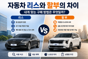 자동차 리스와 할부 차이