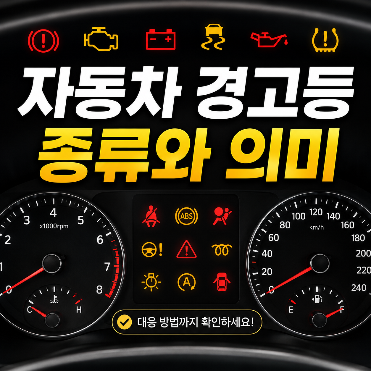 자동차 경고등 종류