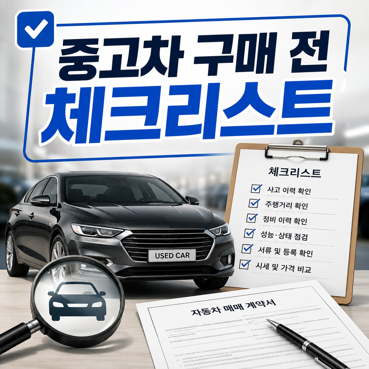 중고차 구매 전 체크리스트