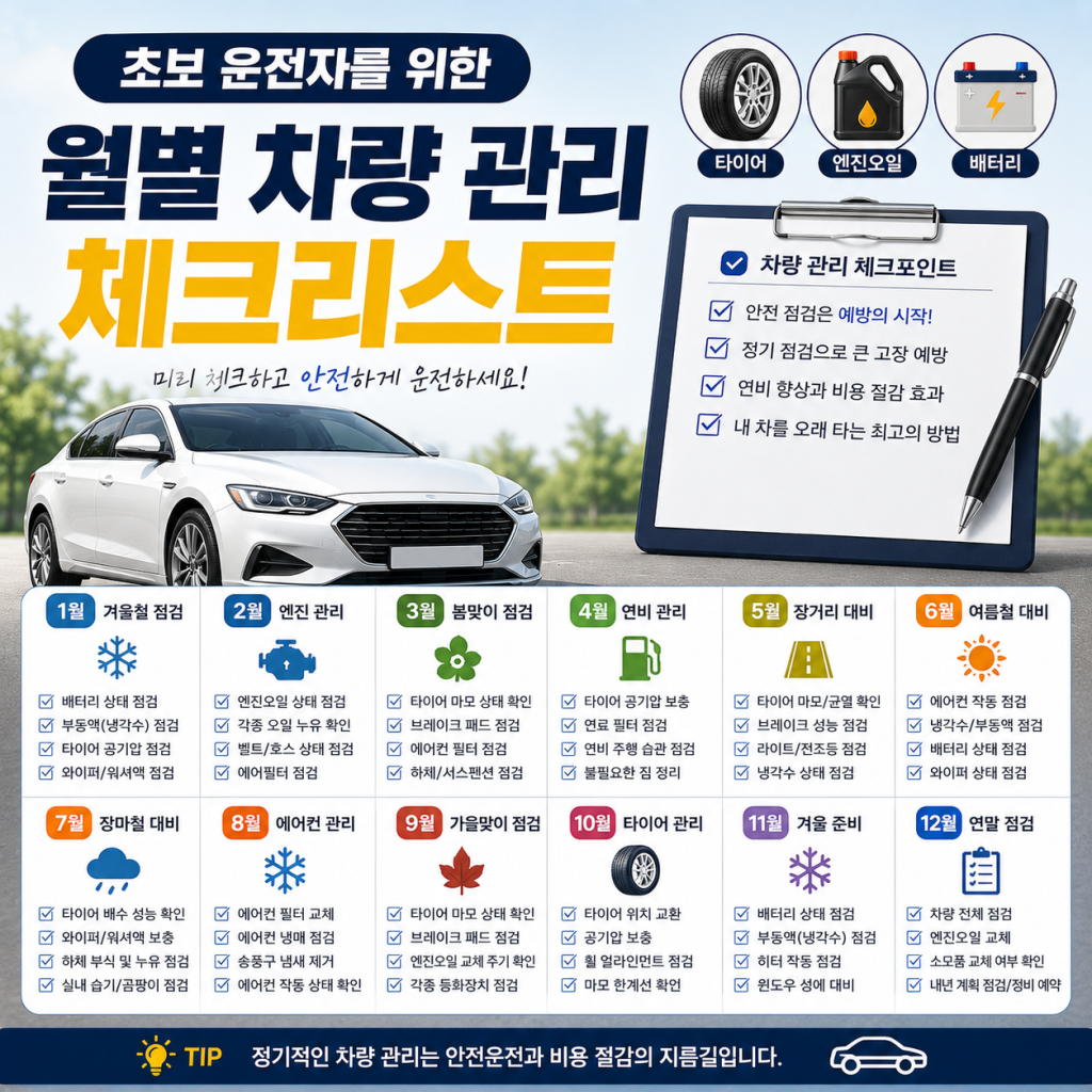 초보 운전자 자동차 관리법 1