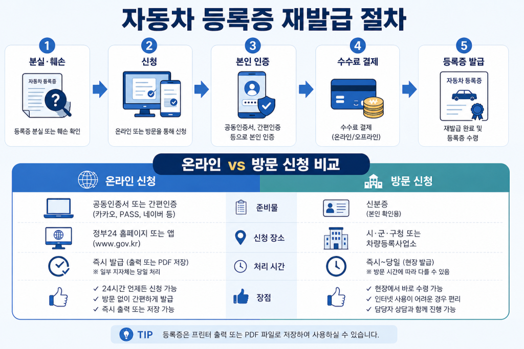 자동차 등록증 재발급 방법 1