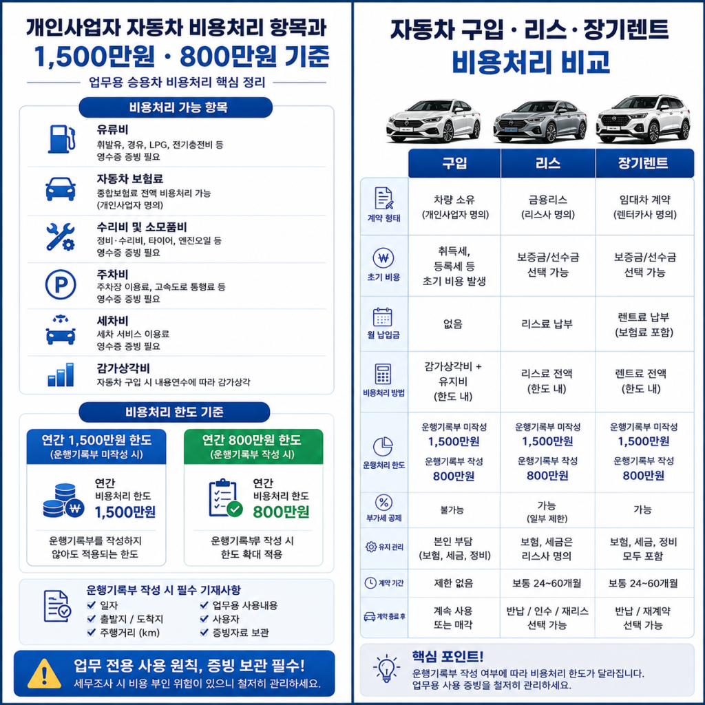 개인사업자 자동차 비용처리
