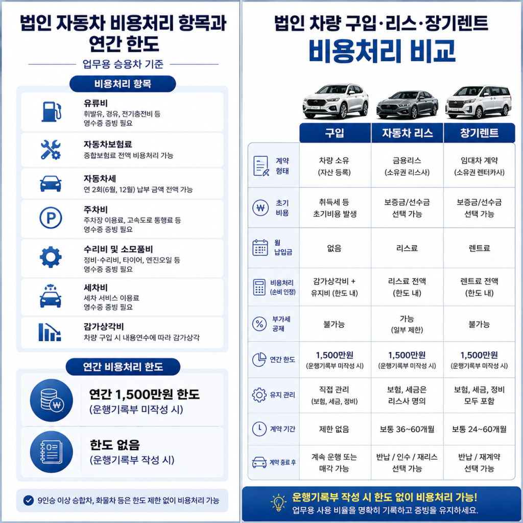 법인 자동차 비용처리 1