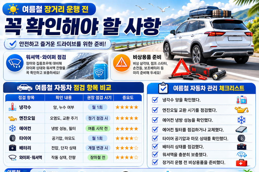 여름철 자동차 관리법 1