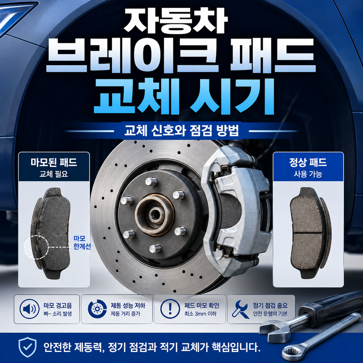 자동차 브레이크 패드 교체 시기
