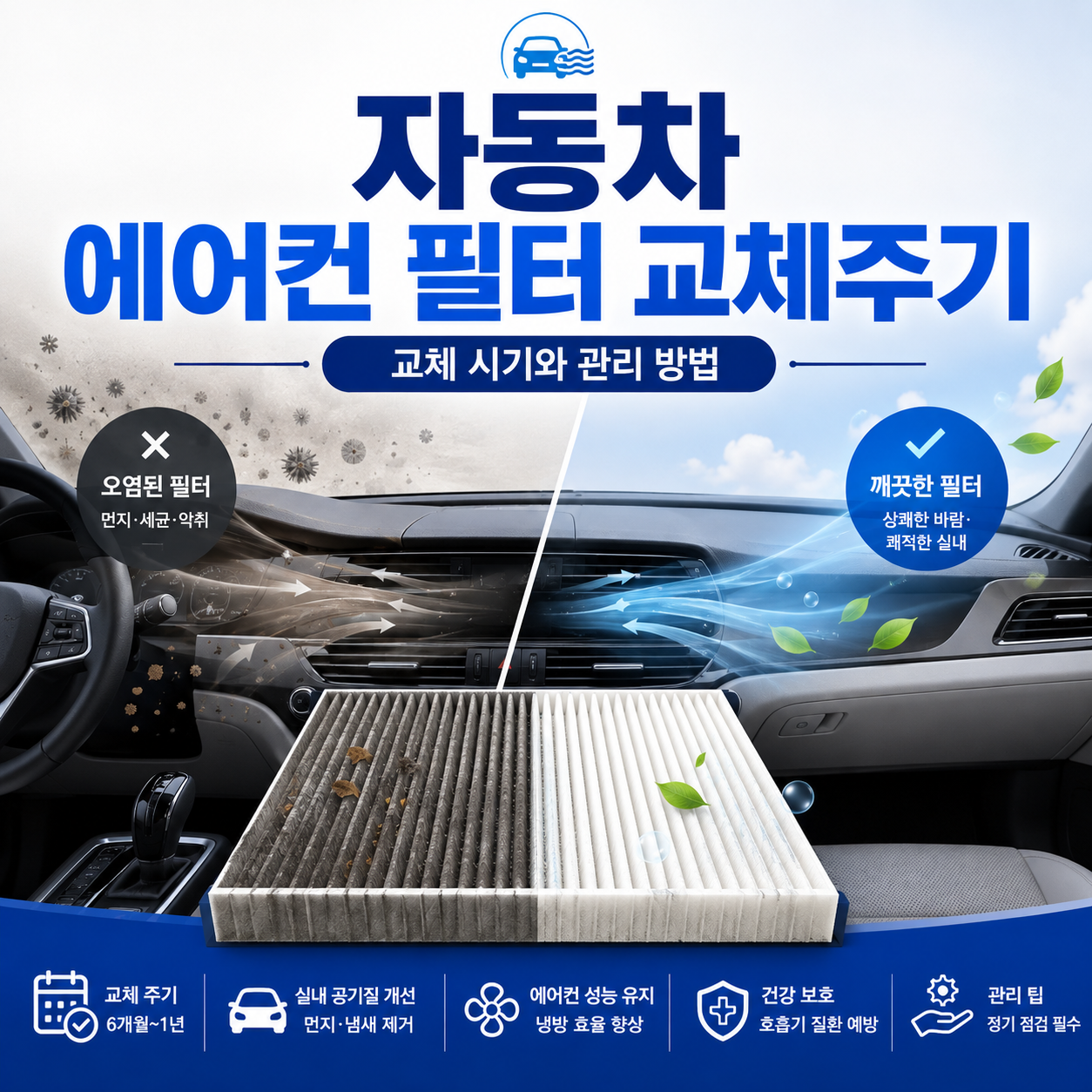 자동차 에어컨 필터 교체주기