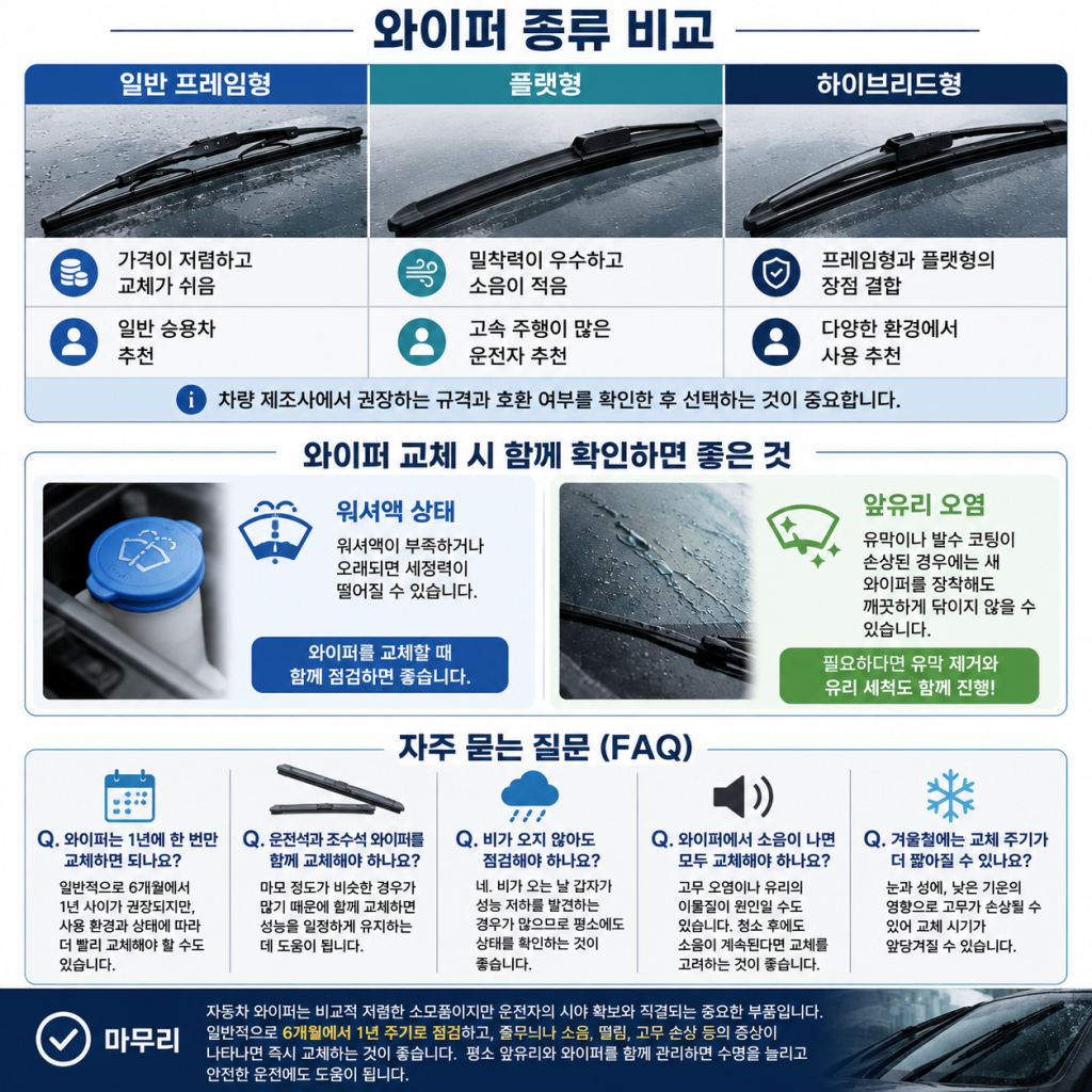 자동차 와이퍼 교체 시기 1