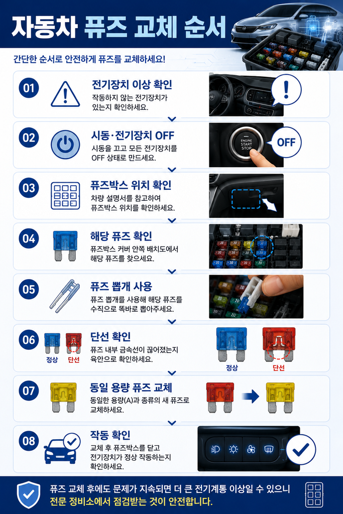 자동차 퓨즈 교체 1