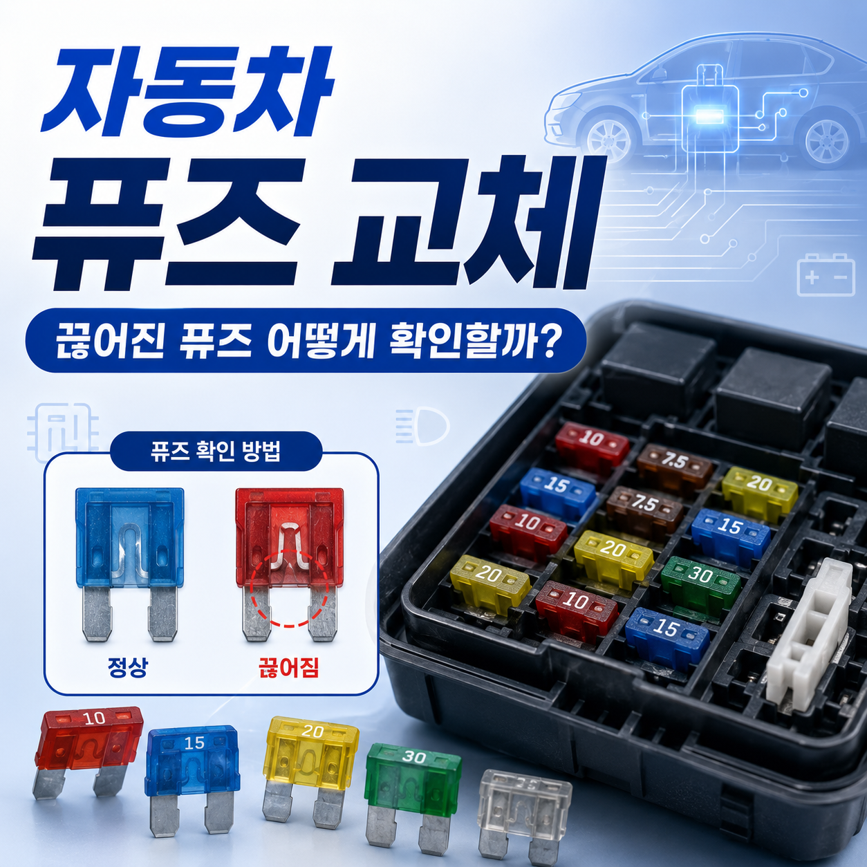 자동차 퓨즈 교체
