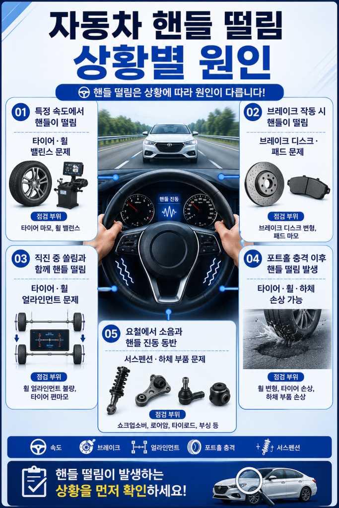 자동차 핸들 떨림 원인 1