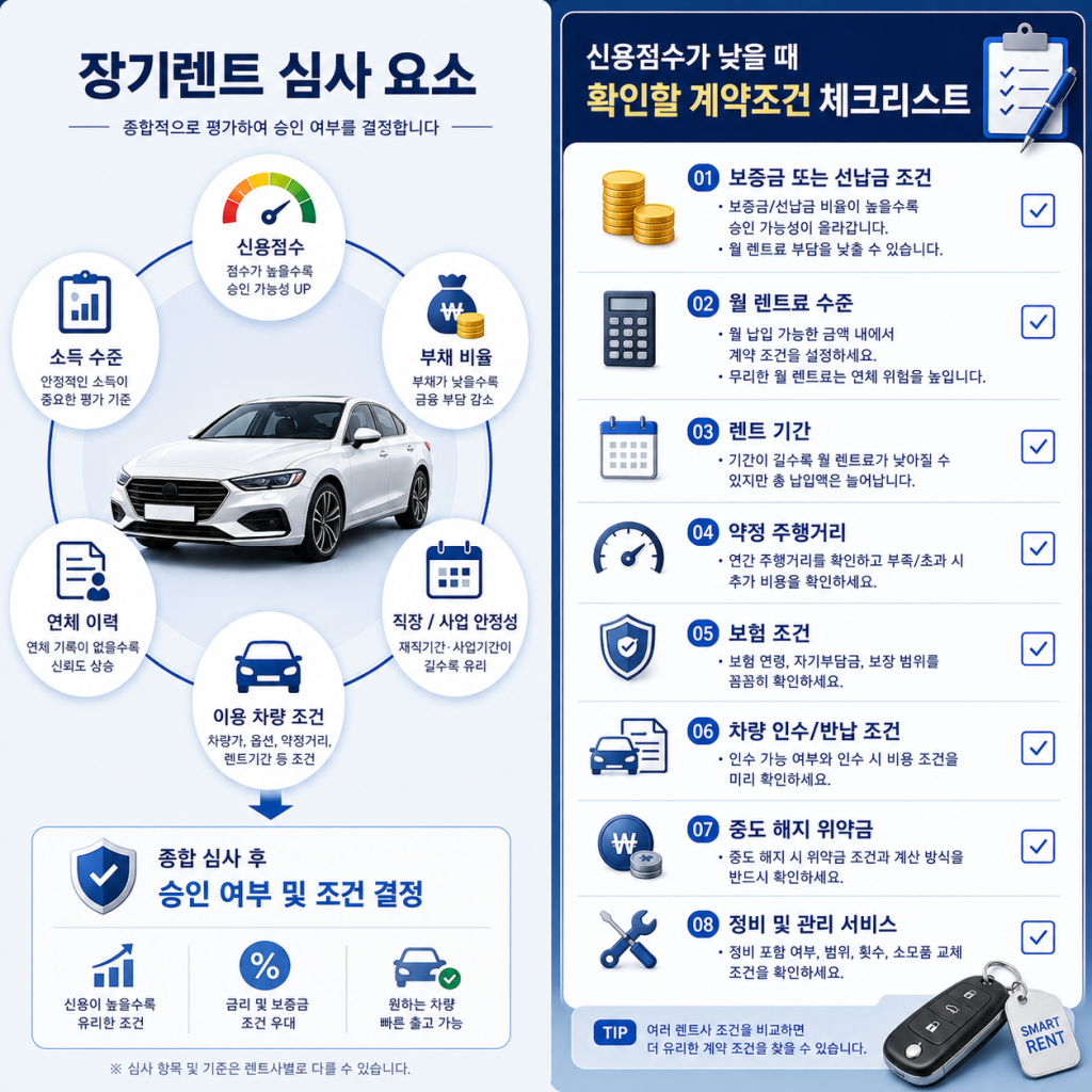 장기렌트 신용등급 1
