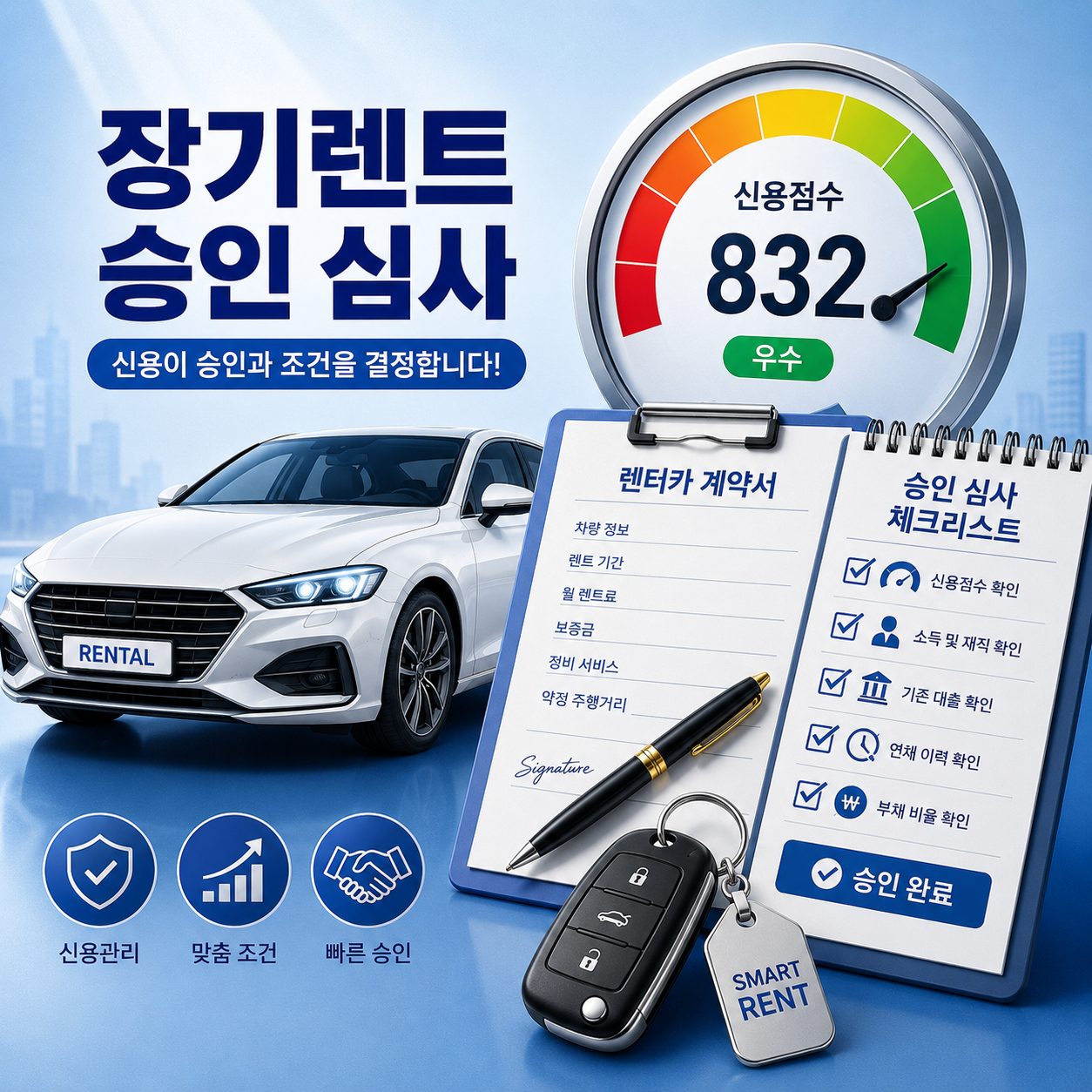 장기렌트-신용등급-기준