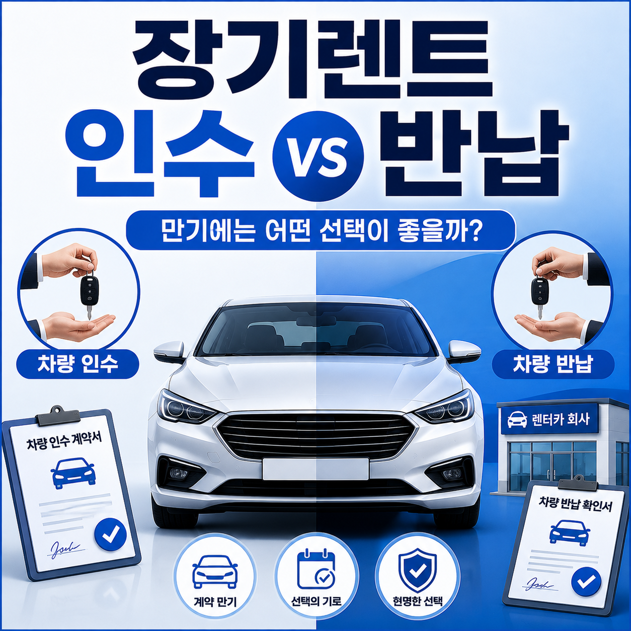장기렌트 인수 반납