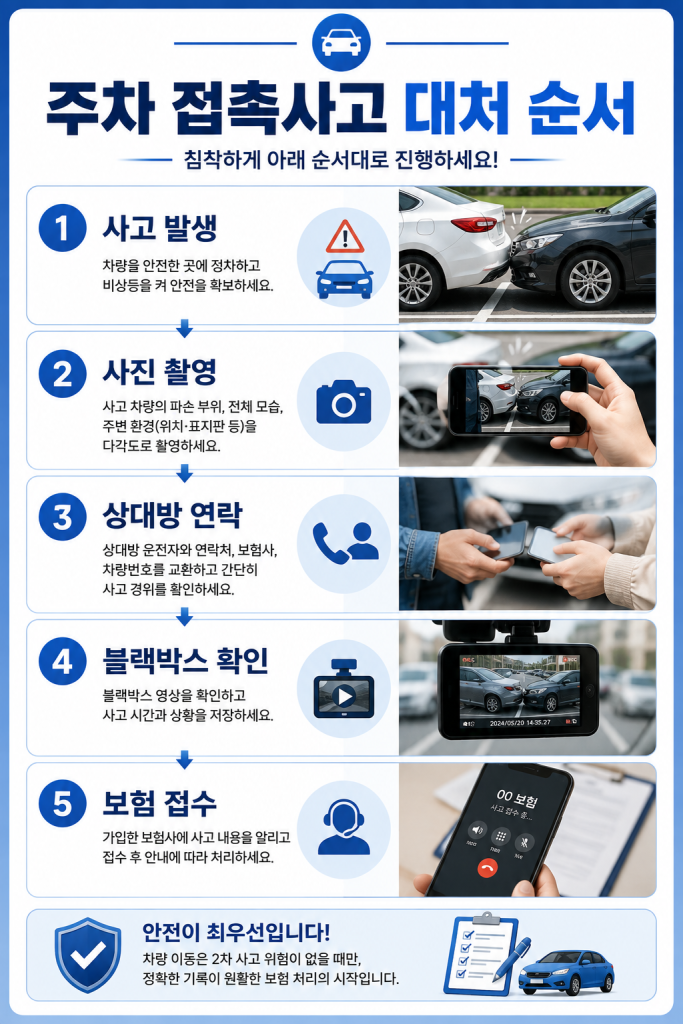 주차 접촉사고 대처 1