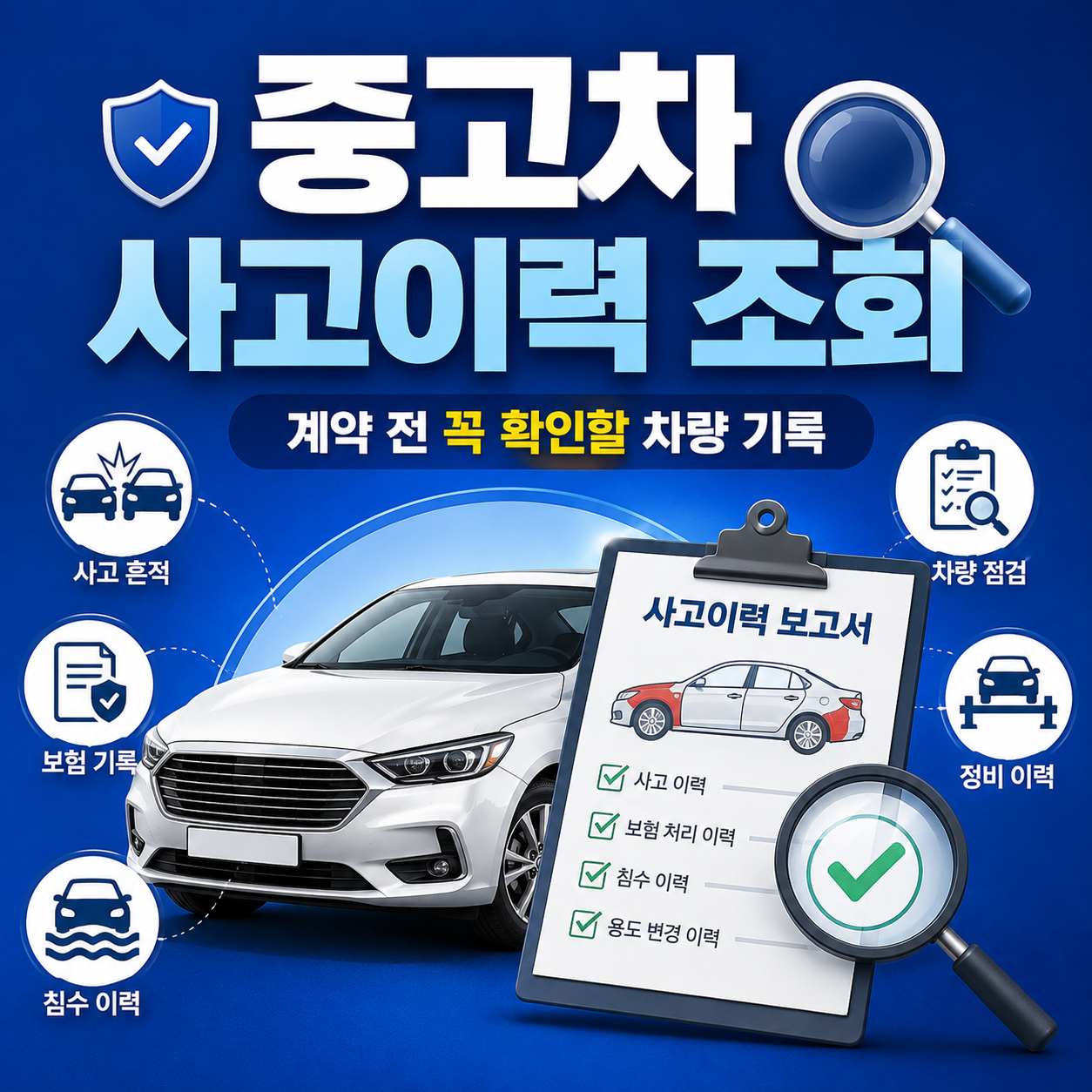 중고차 사고이력 조회