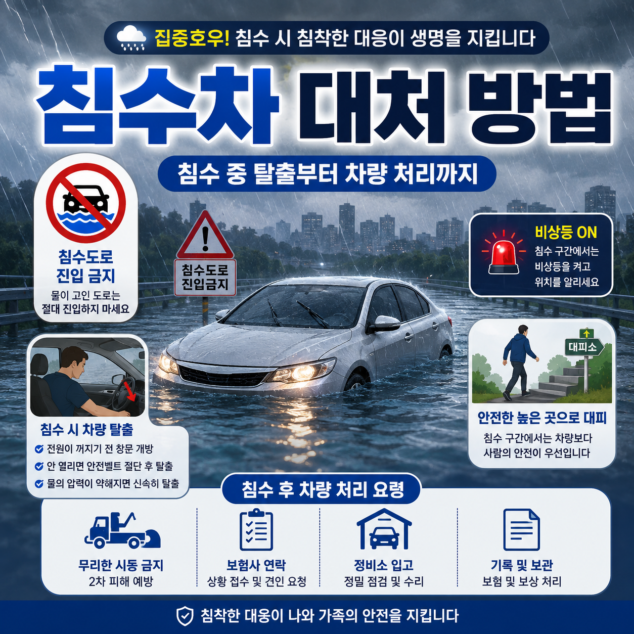 침수차 대처 방법