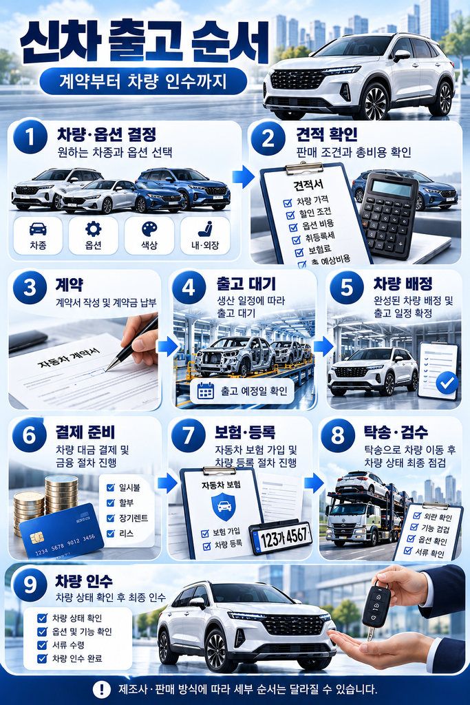 신차 출고 과정 1