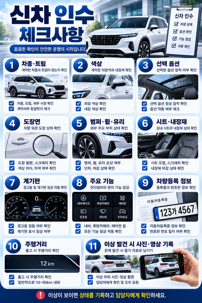 신차 출고 과정 2