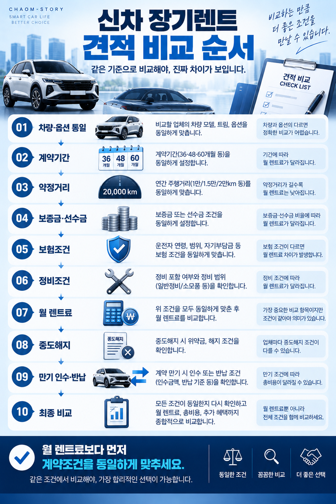 장기렌트 견적 비교 33