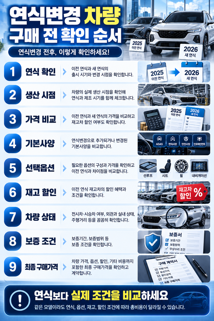자동차 연식변경 2
